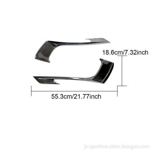Custom Luxury Carbon Fiber Front Canards for Porsche 718 Boxster/Cayman 2016-2019